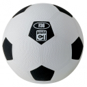 Rubber football - size 4 - blue/white                                