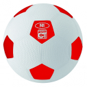 Rubber football - size 3 - red/white                                 