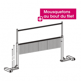 Badminton over-net bar for posts BAD900 and BAD901                   