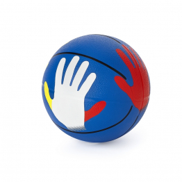 Rubber basketball size 5 - with "Hands On" design 2018               