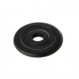 Black rubber plate 3 kg - for bar with dia. 28 mm - with CT logo     