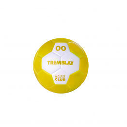 PU foam handball - size 00 - yellow/white                            