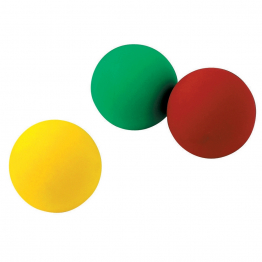Set of 3 vinyl juggling balls - 68 mm - 65 gr                        